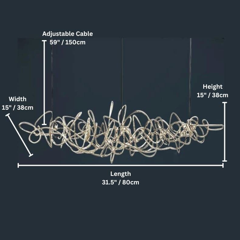 Ball Of Yarn Modern String Dimmable Chandelier - Image 4
