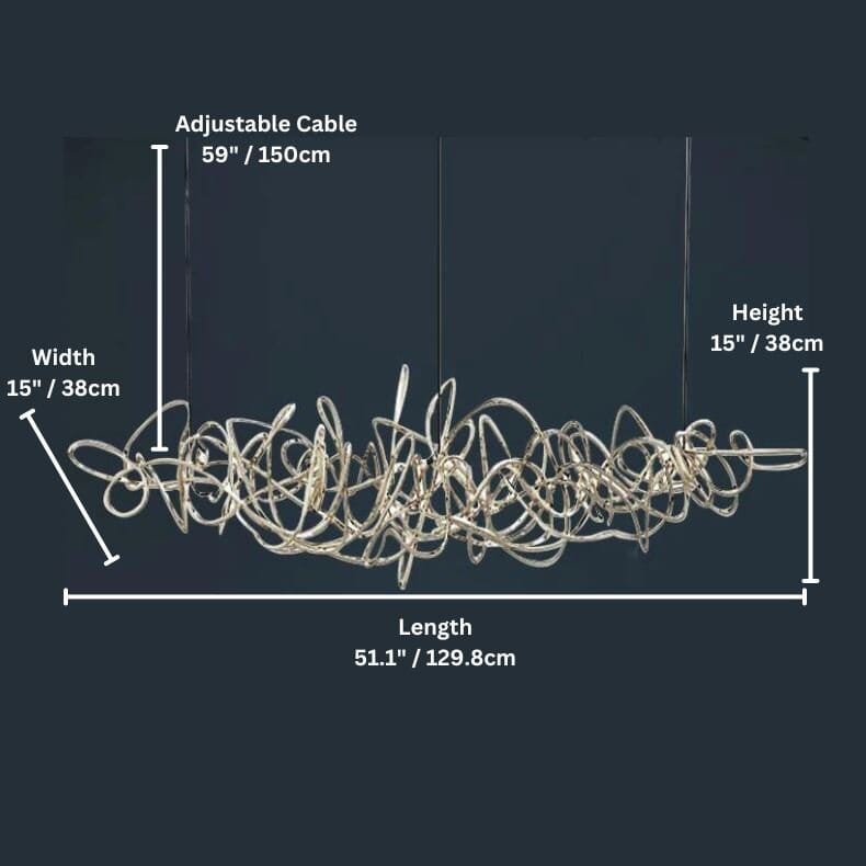 Ball Of Yarn Modern String Dimmable Chandelier - Image 7