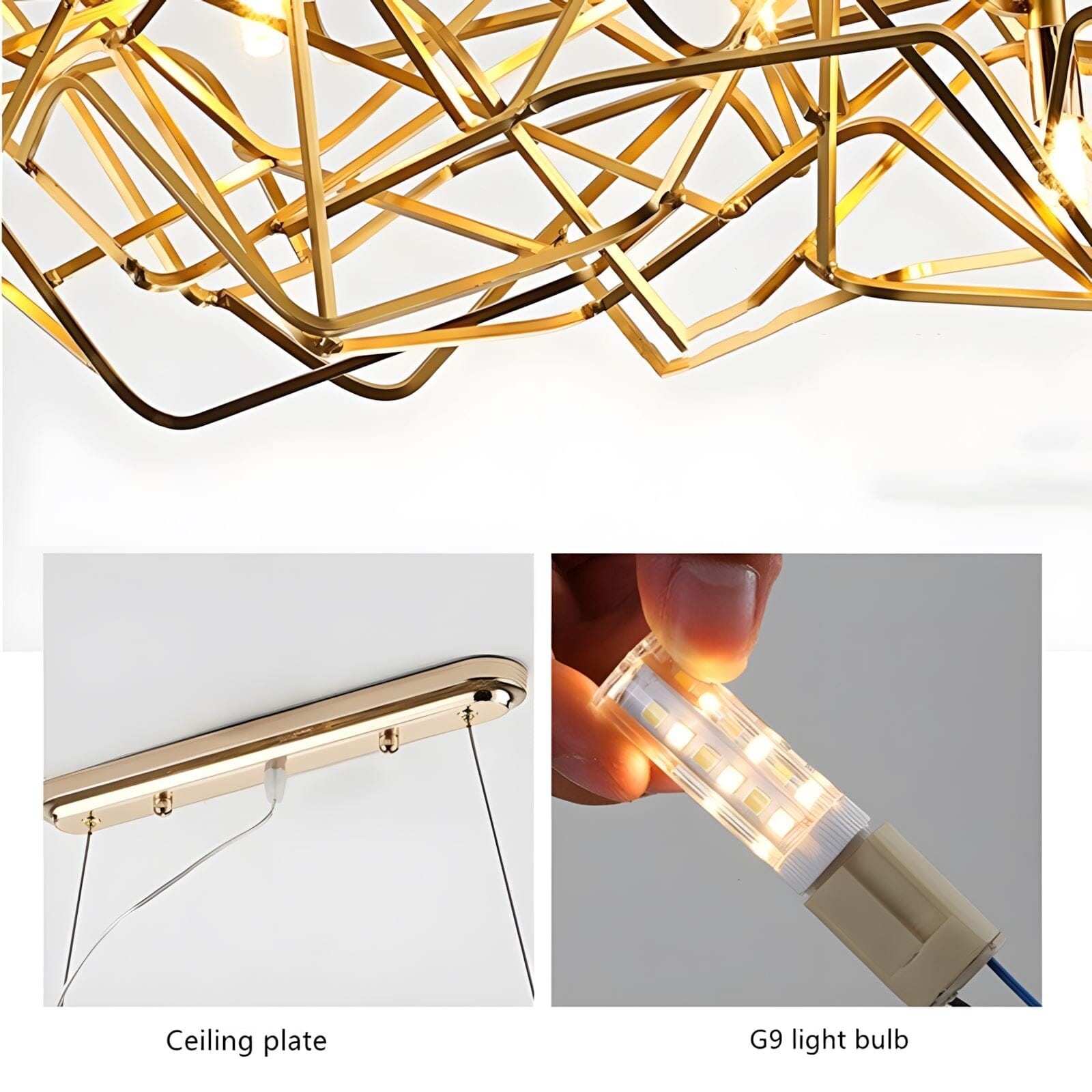 Ball Of Yarn Modern String Dimmable Chandelier - Image 9