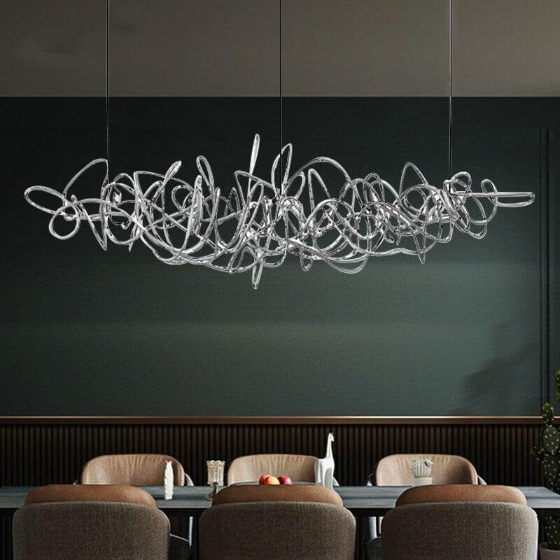 Ball Of Yarn Modern String Dimmable Chandelier - Image 3