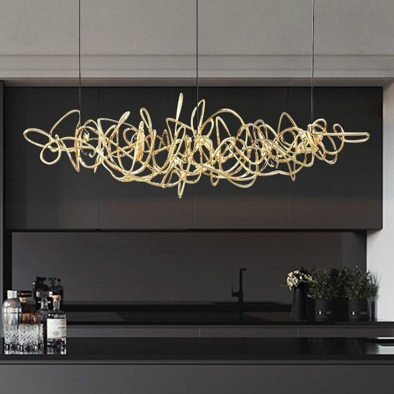 Ball Of Yarn Modern String Dimmable Chandelier - Image 2