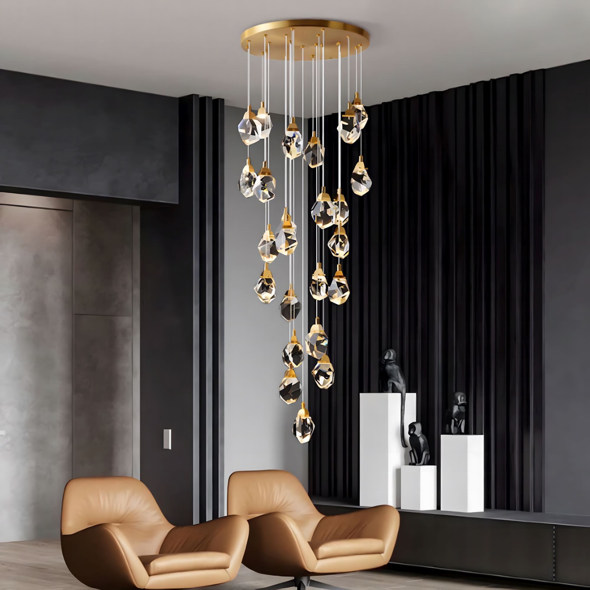 Crystal Rock (grand) Modern Crystal LED Chandelier - Image 16