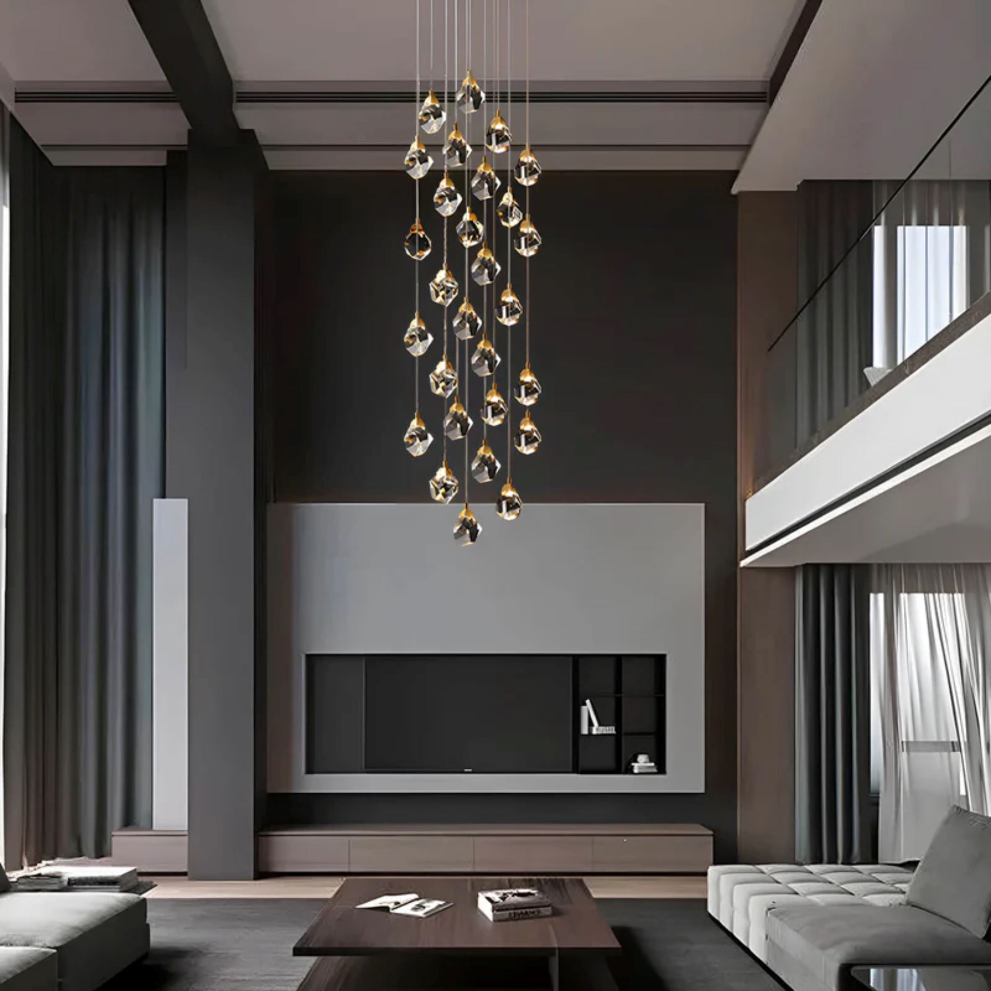 Crystal Rock (grand) Modern Crystal LED Chandelier - Image 17