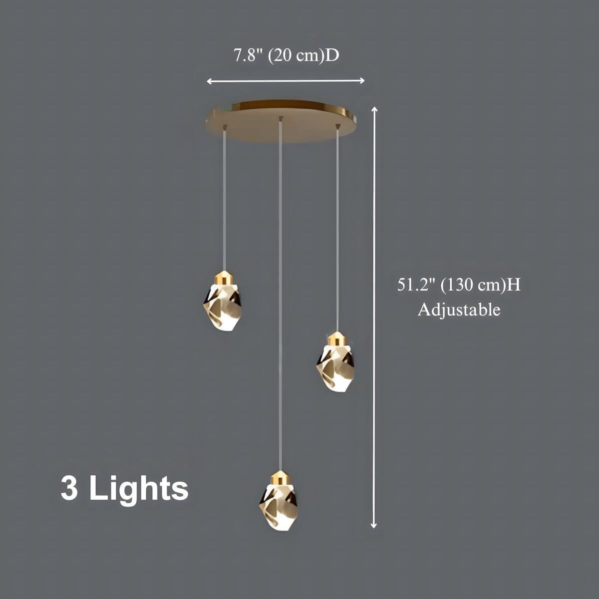 Crystal Rock (grand) Modern Crystal LED Chandelier - Image 22