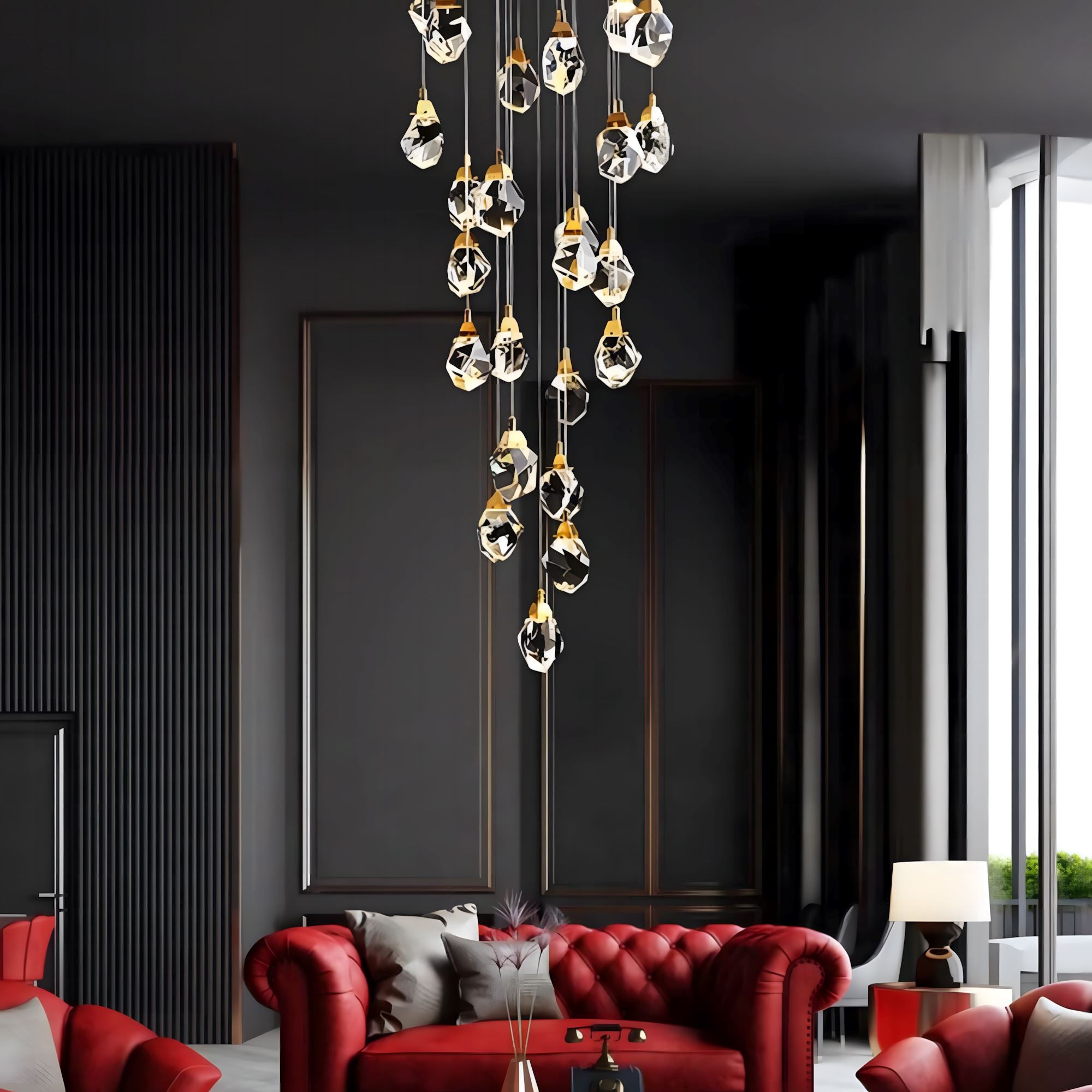 Crystal Rock (grand) Modern Crystal LED Chandelier - Image 4