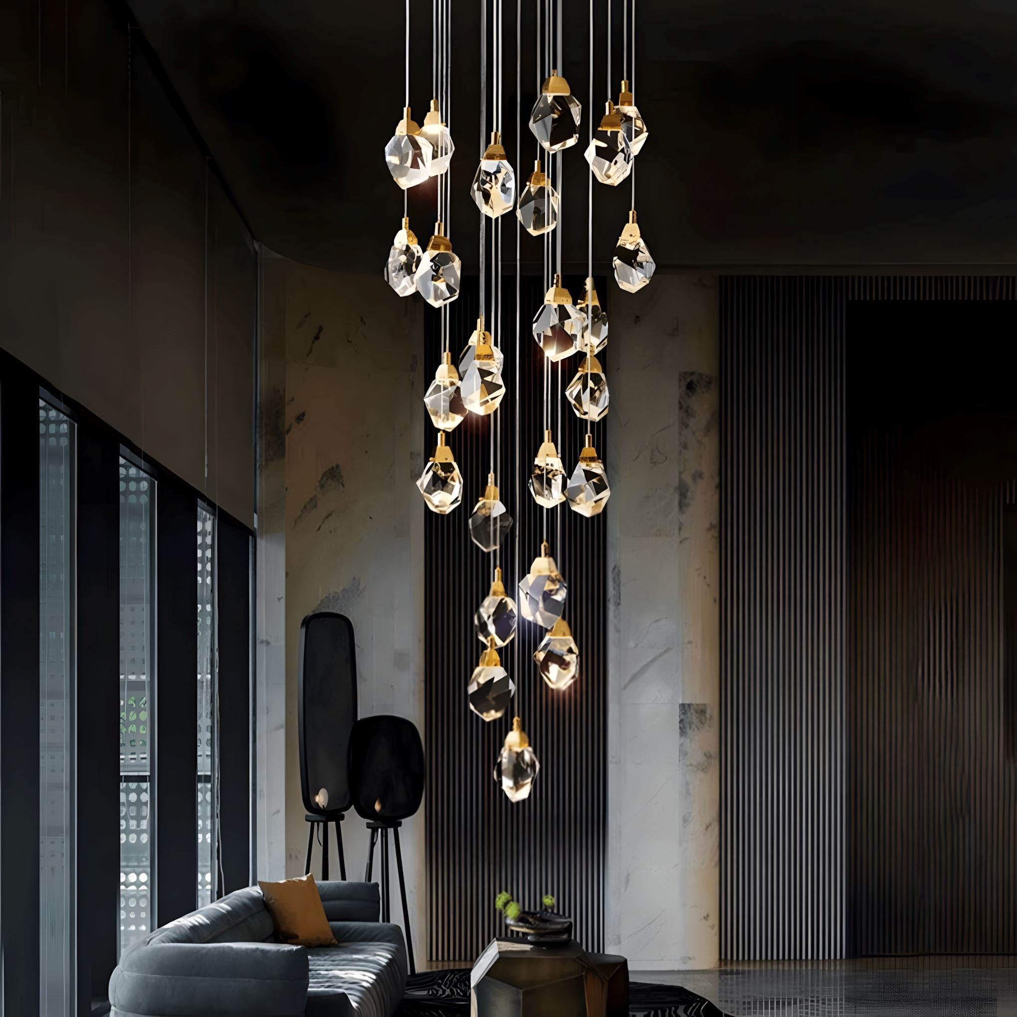 Crystal Rock (grand) Modern Crystal LED Chandelier - Image 5