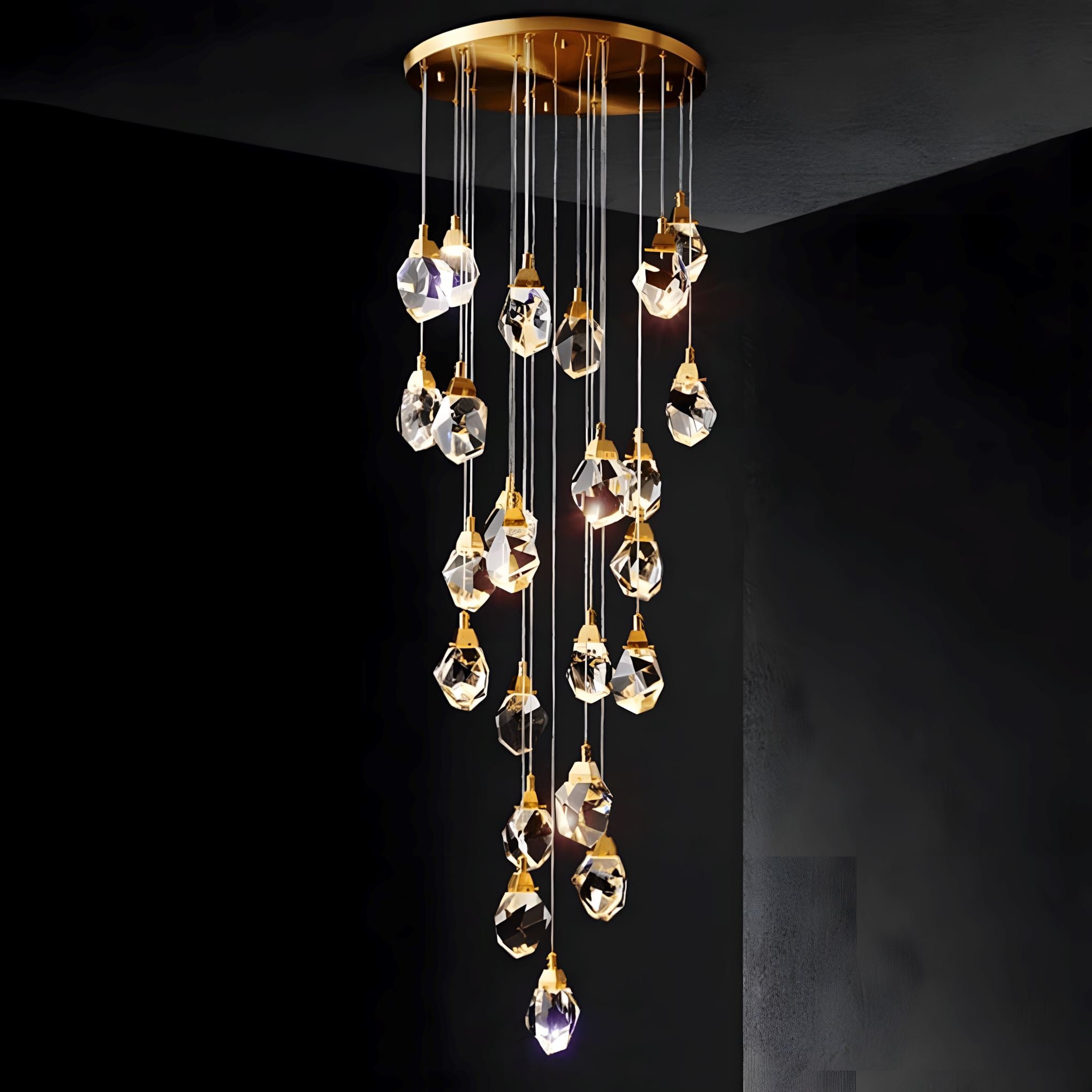 Crystal Rock (grand) Modern Crystal LED Chandelier - Image 6