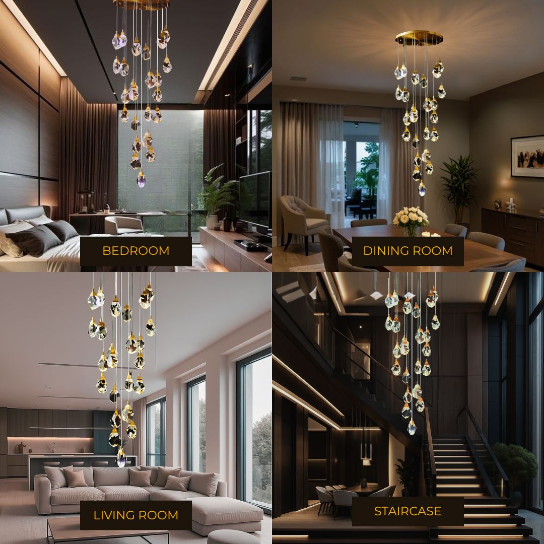 Crystal Rock (grand) Modern Crystal LED Chandelier - Image 2