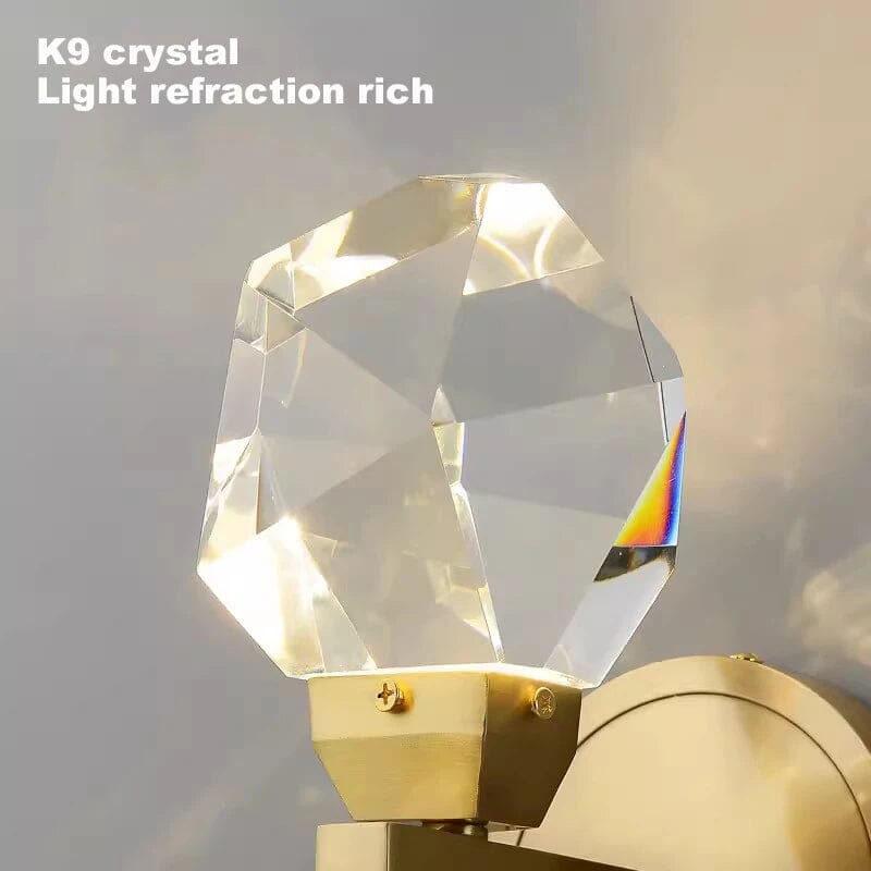 Crystal Rocks (single) Minimalist K9 Crystal Pendant Light - Image 16