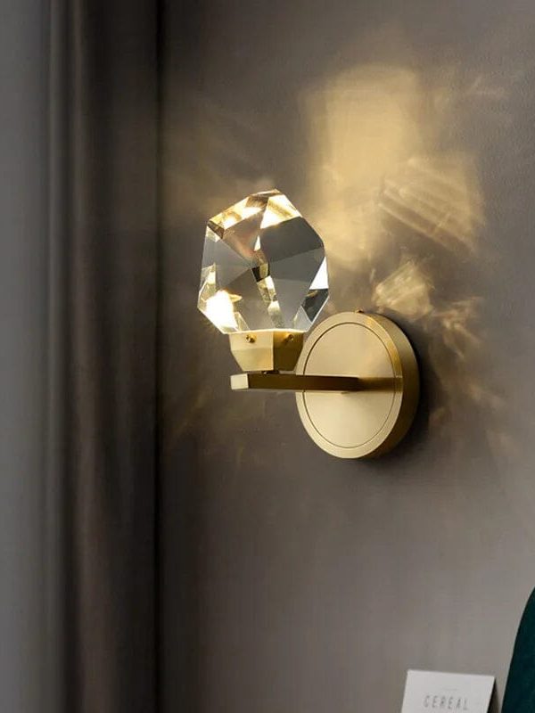 Crystal Rocks (single) Minimalist K9 Crystal Pendant Light