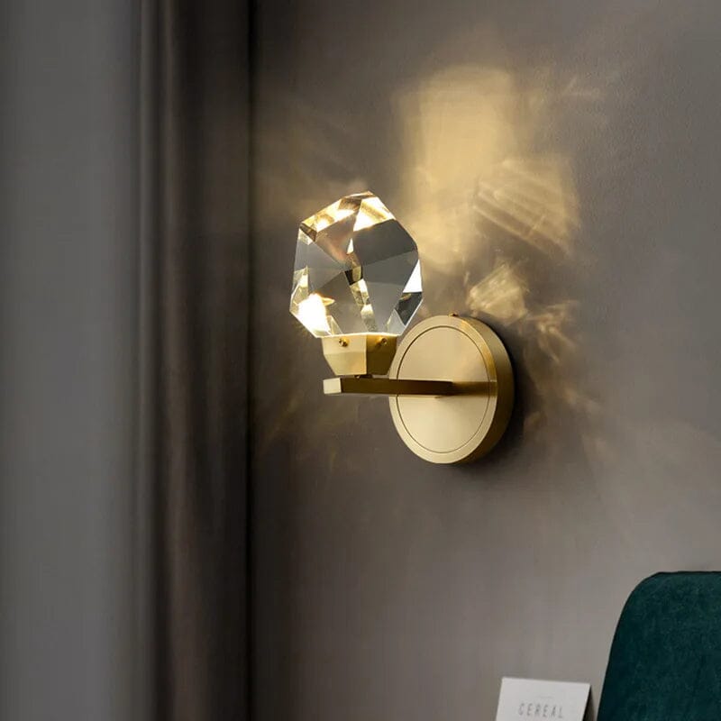 Crystal Rocks (single) Minimalist K9 Crystal Pendant Light