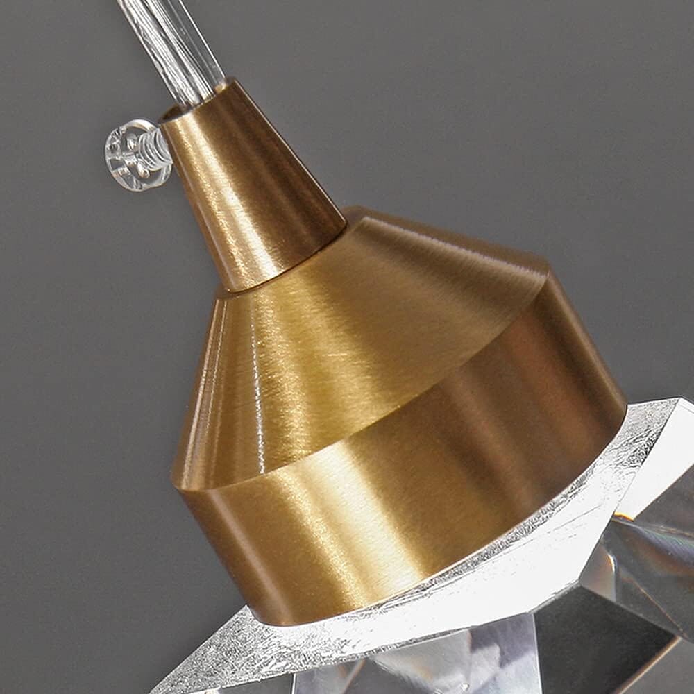Crystal Rocks (single) Minimalist K9 Crystal Pendant Light - Image 9