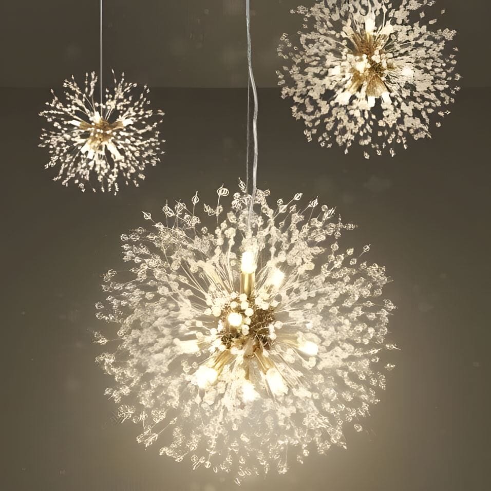 Dandelion Crystal Bloom Pendant Light - Image 12