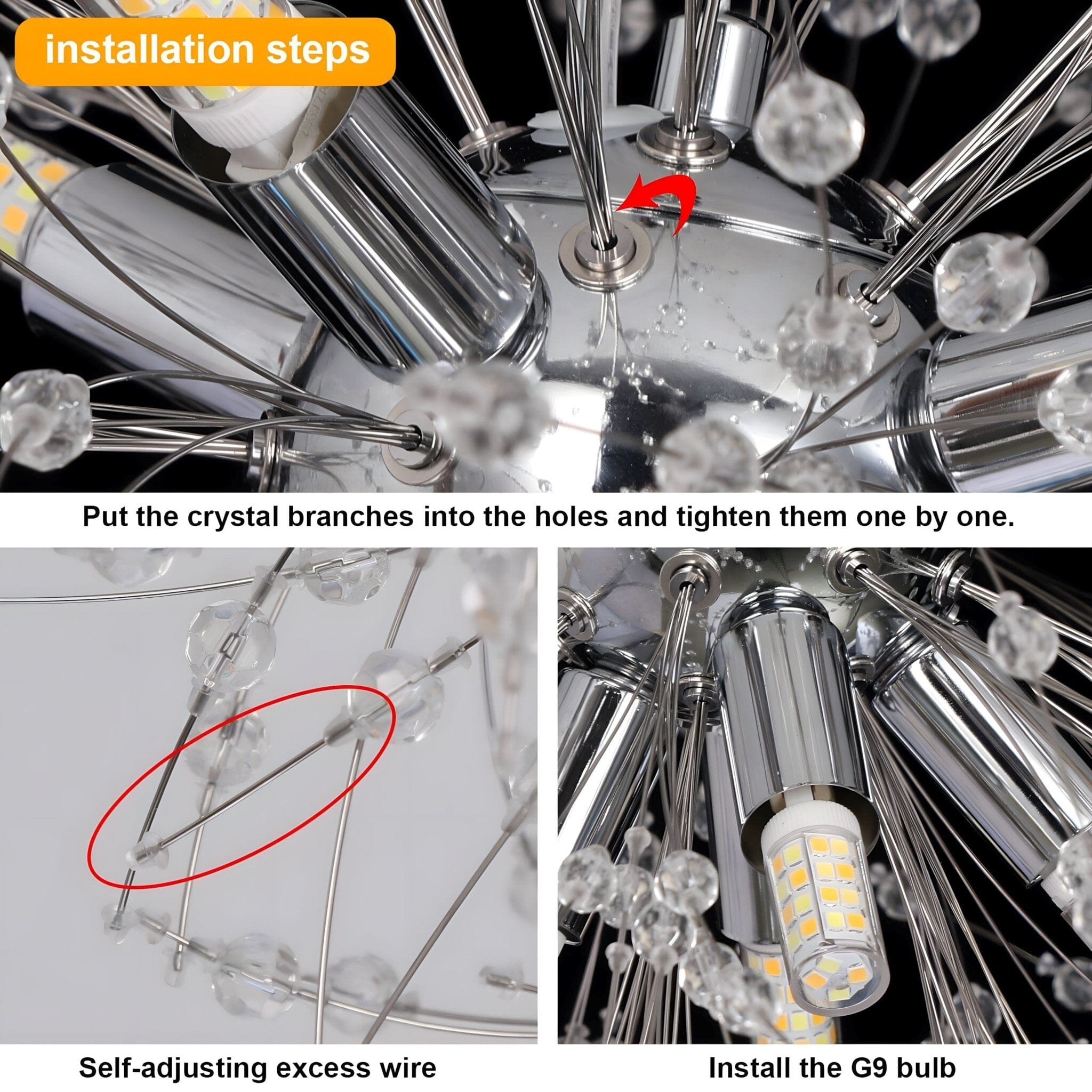 Dandelion Crystal Bloom Pendant Light - Image 19