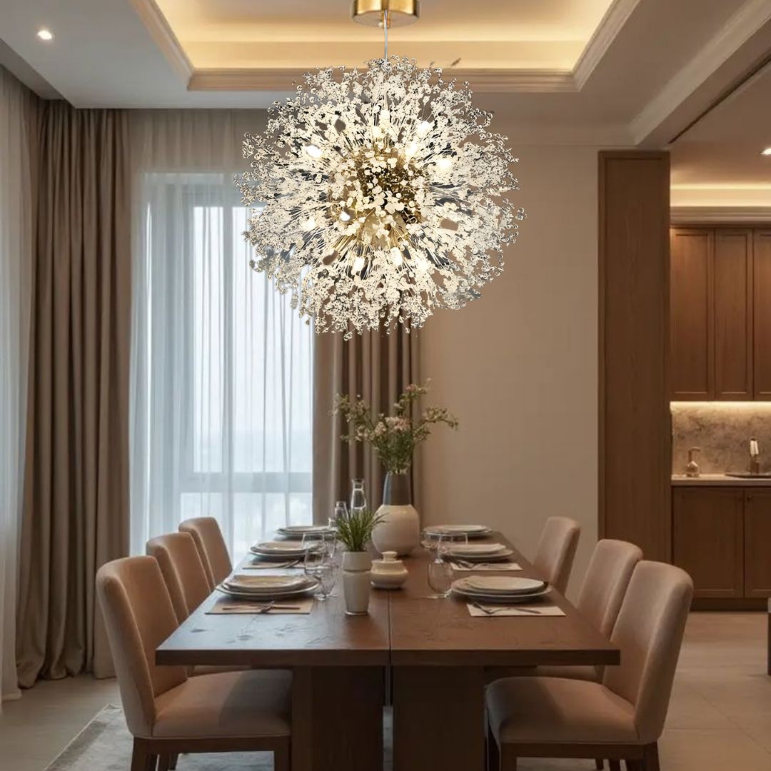 Dandelion Crystal Bloom Pendant Light - Image 2