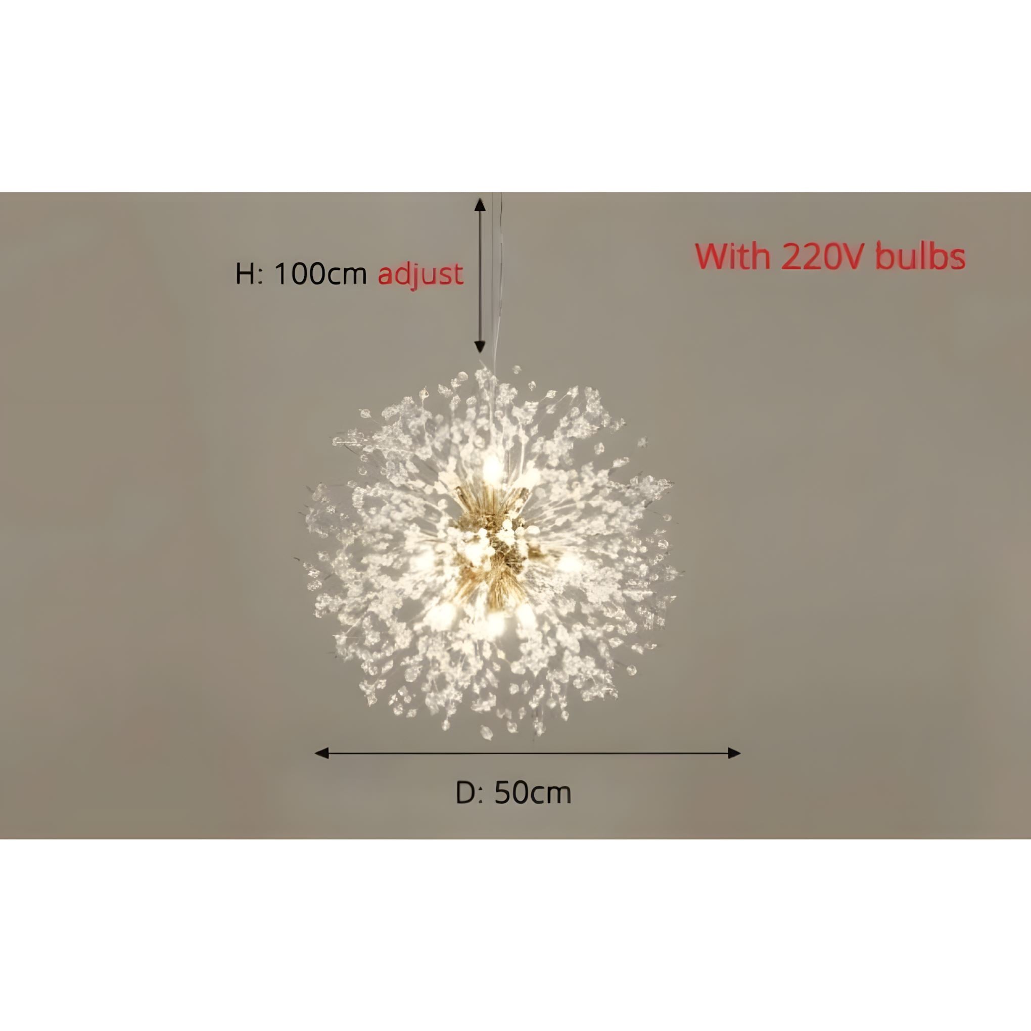 Dandelion Crystal Bloom Pendant Light - Image 20
