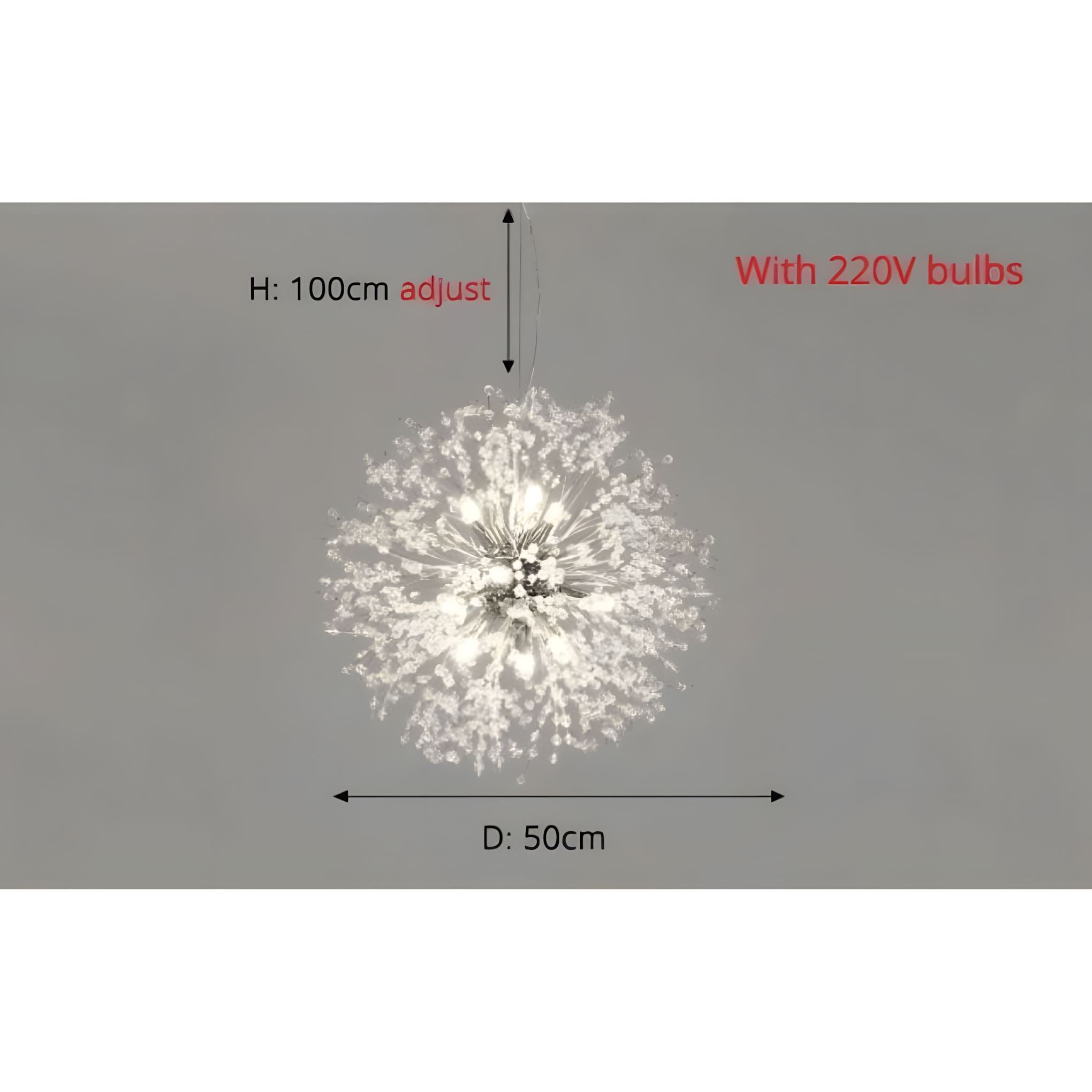 Dandelion Crystal Bloom Pendant Light - Image 21