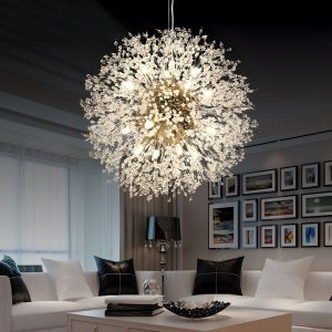 Dandelion Crystal Bloom Pendant Light