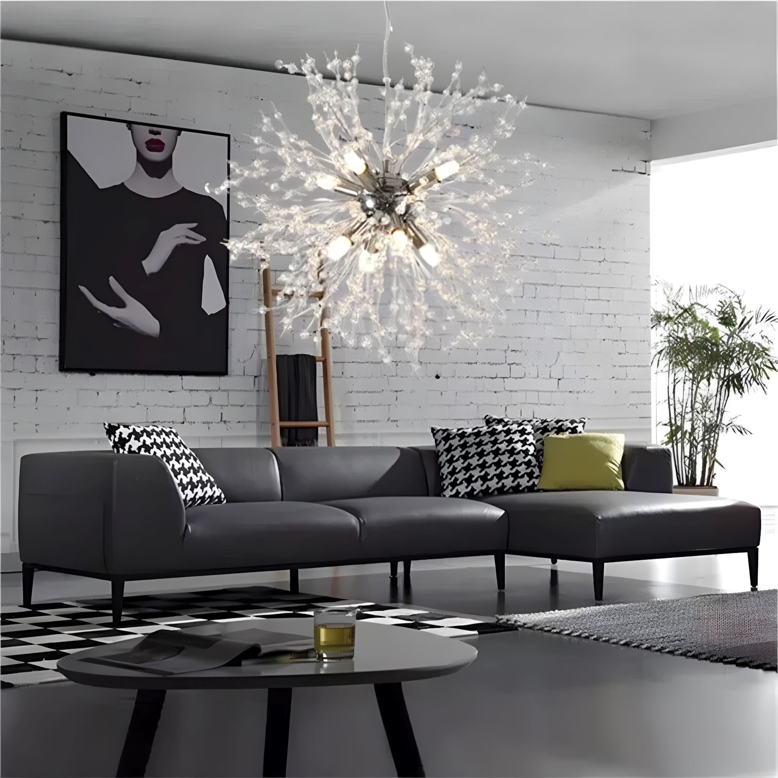 Dandelion Crystal Bloom Pendant Light - Image 7