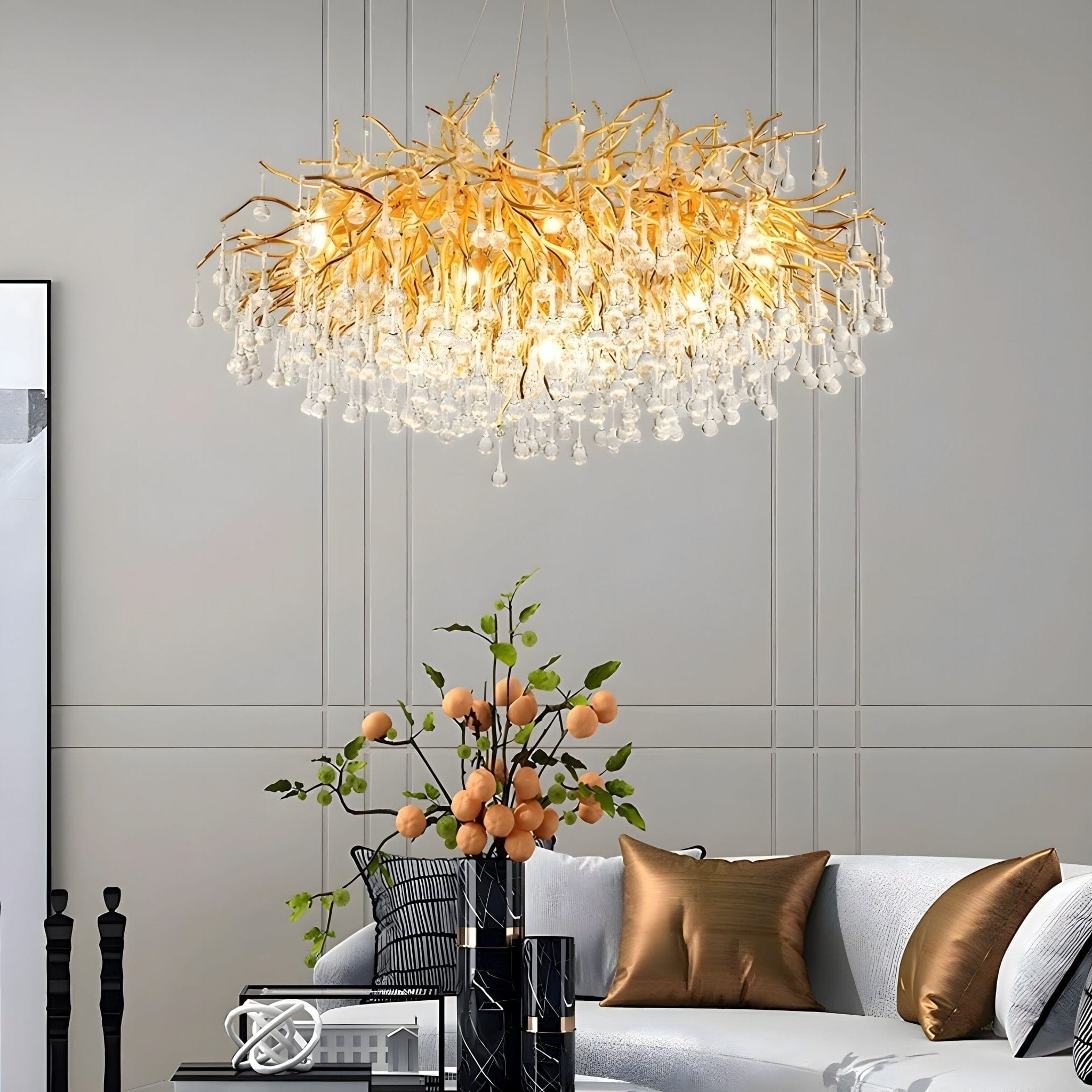 Dribble Modern Crystal Raindrop Branch Chandelier - Image 18