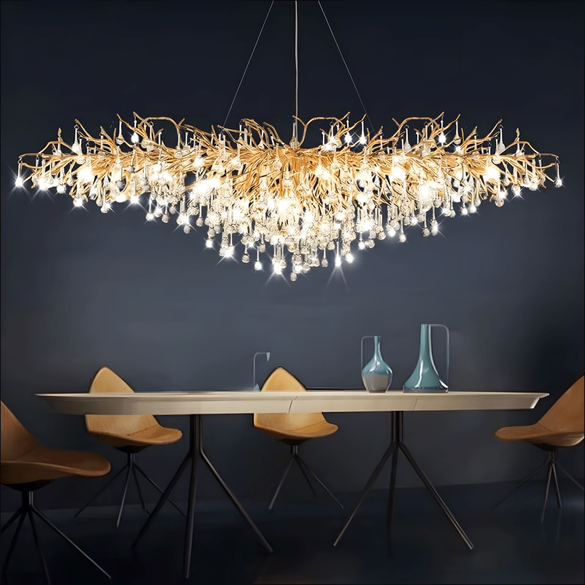 Dribble Modern Crystal Raindrop Branch Chandelier - Image 20