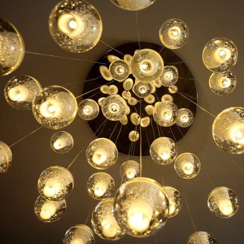 Felicity Spiral Multi-Light Crystal Bubble Chandelier - Image 10