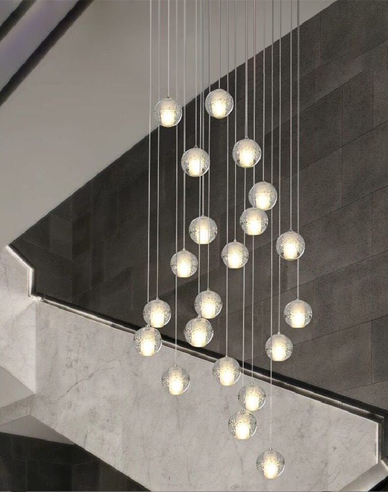 Felicity Spiral Multi-Light Crystal Bubble Chandelier - Image 12