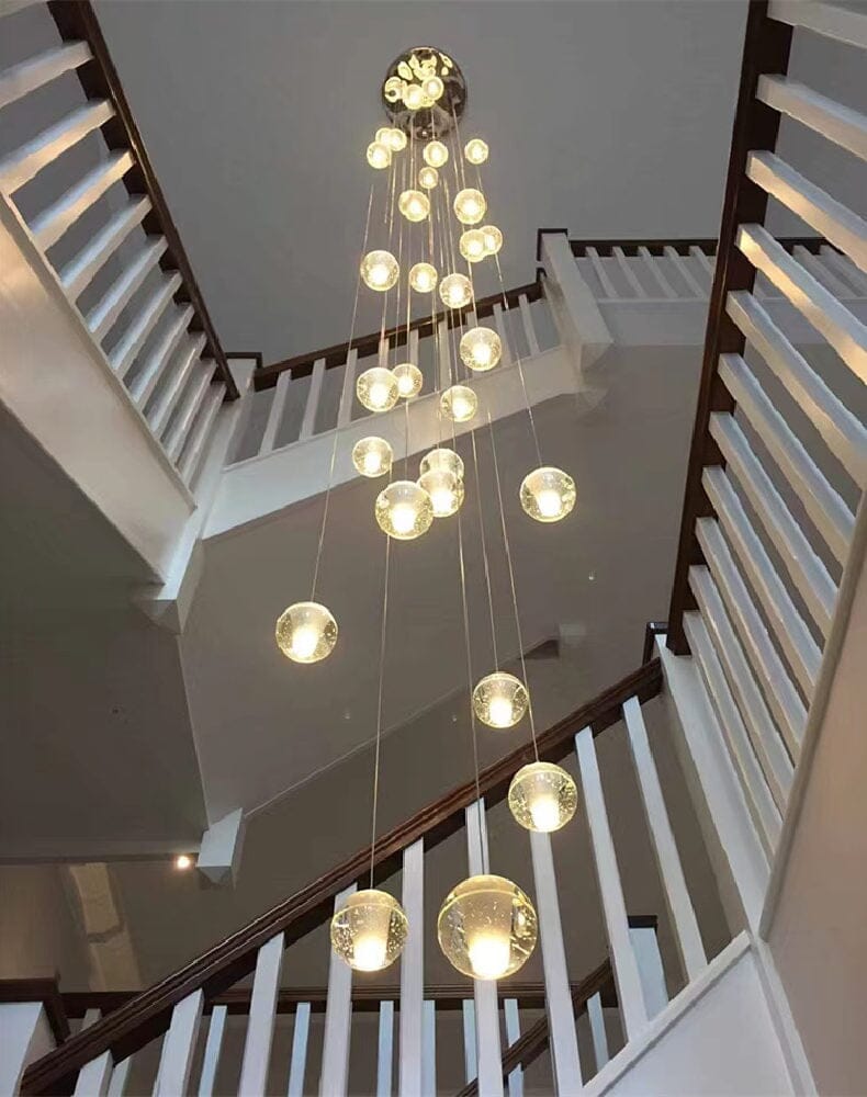 Felicity Spiral Multi-Light Crystal Bubble Chandelier - Image 13