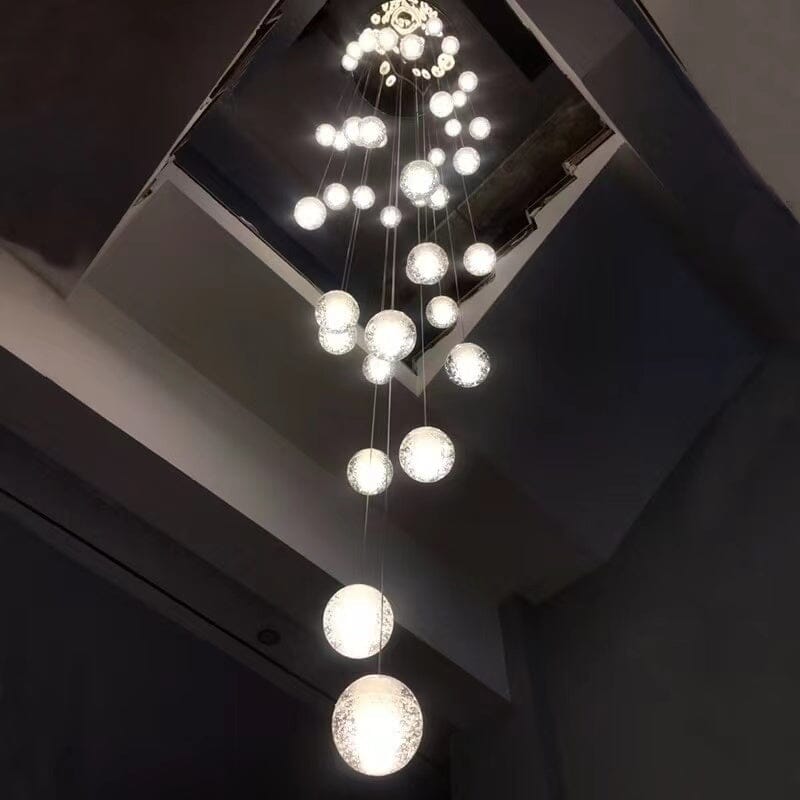 Felicity Spiral Multi-Light Crystal Bubble Chandelier - Image 14