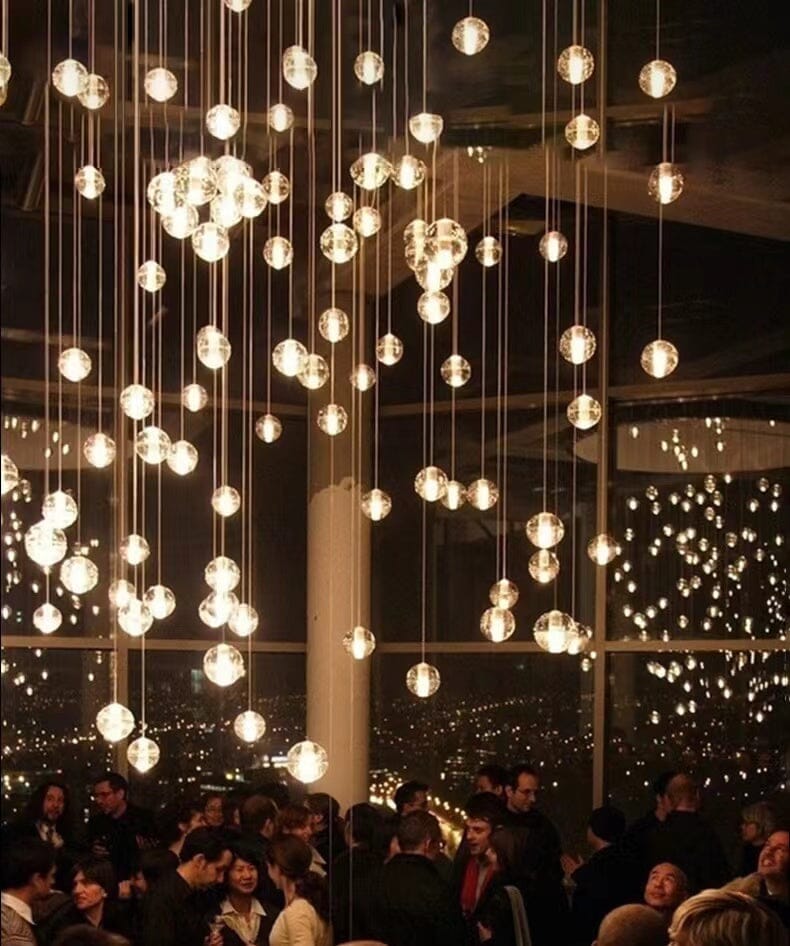 Felicity Spiral Multi-Light Crystal Bubble Chandelier - Image 15