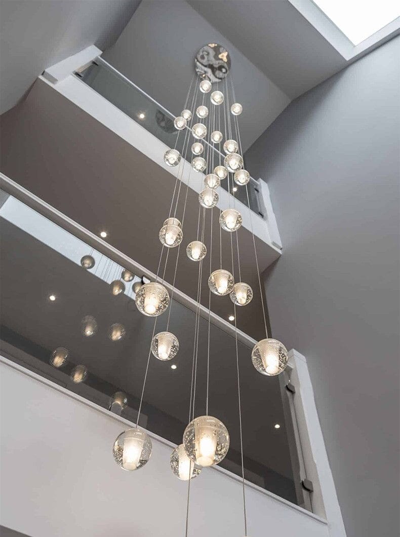Felicity Spiral Multi-Light Crystal Bubble Chandelier - Image 17