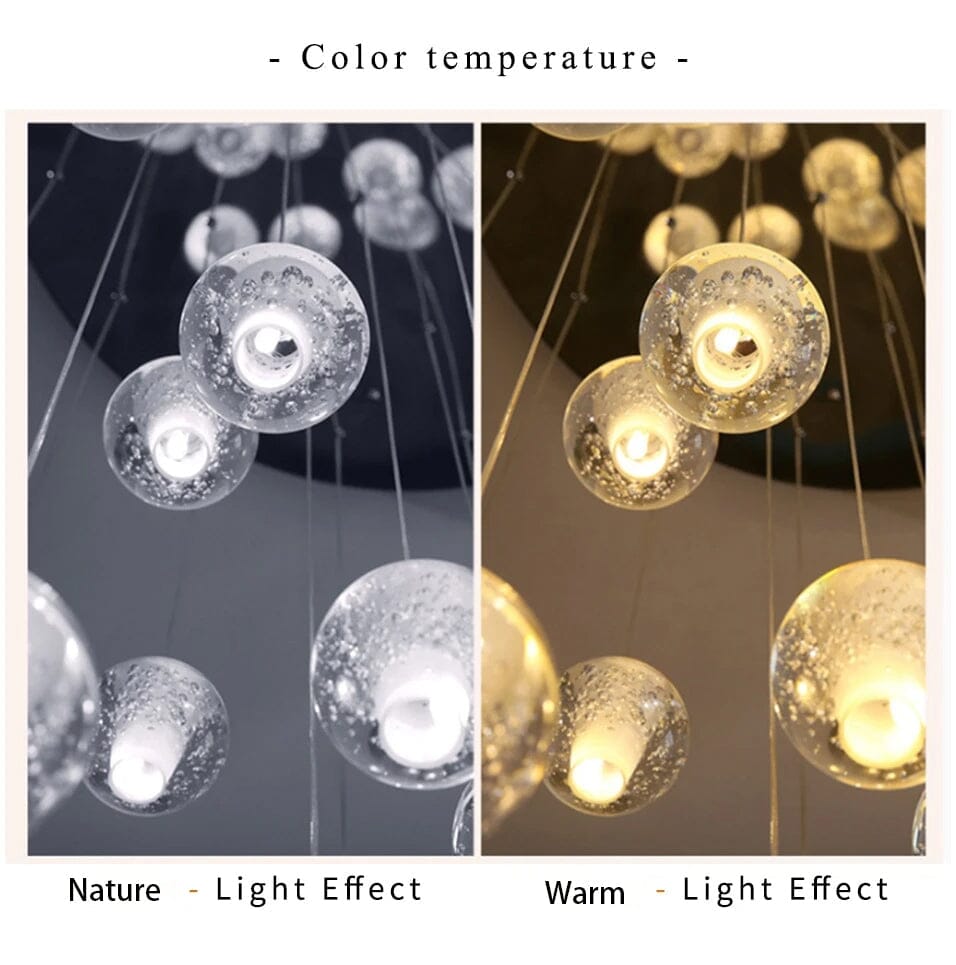 Felicity Spiral Multi-Light Crystal Bubble Chandelier - Image 21