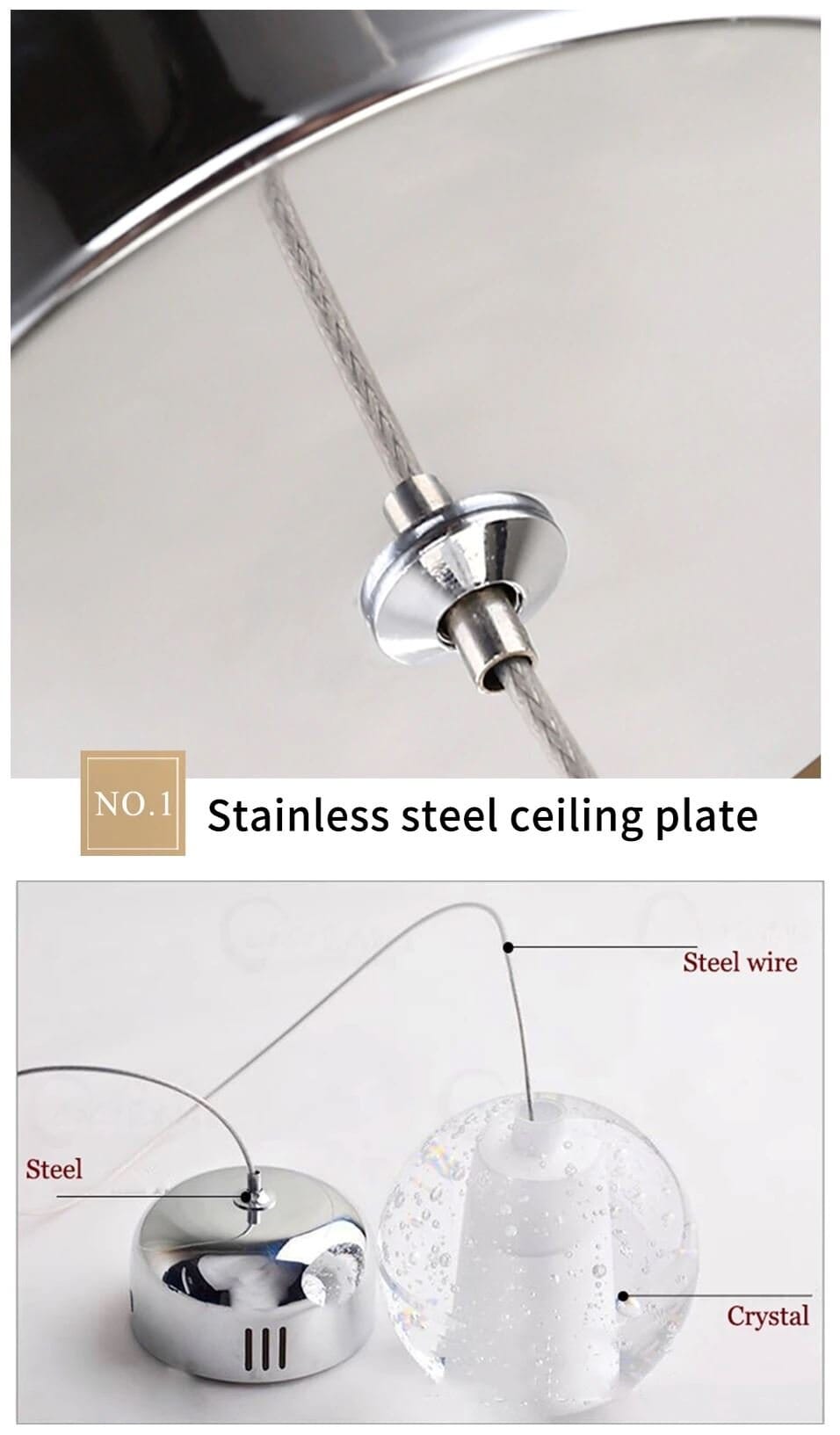 Felicity Spiral Multi-Light Crystal Bubble Chandelier - Image 22