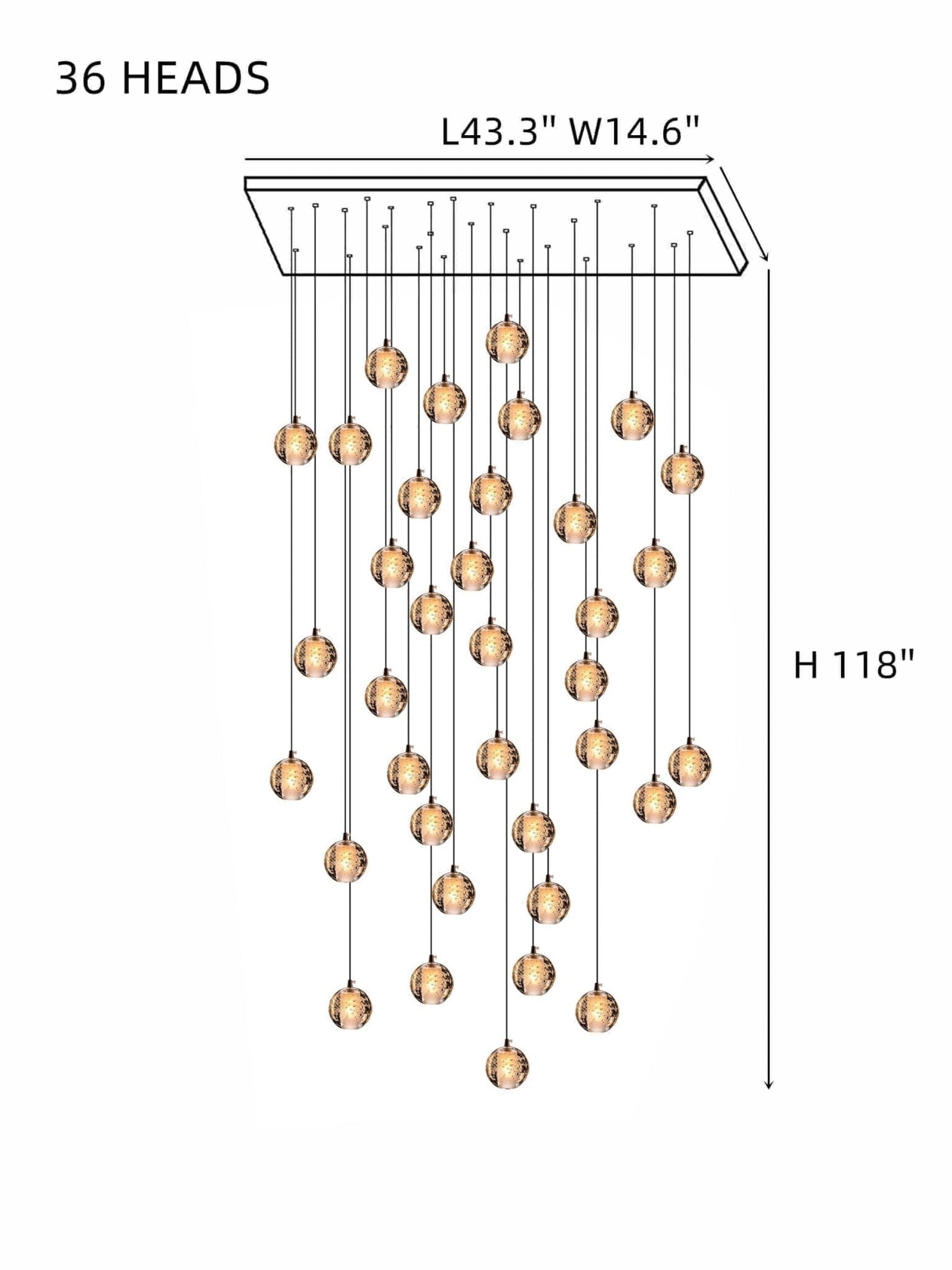 Felicity Spiral Multi-Light Crystal Bubble Chandelier - Image 31