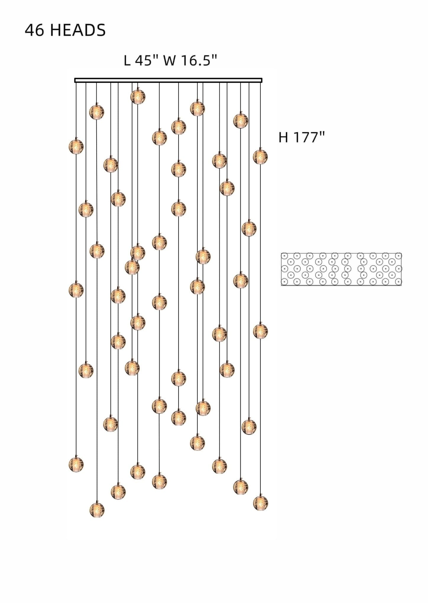 Felicity Spiral Multi-Light Crystal Bubble Chandelier - Image 34