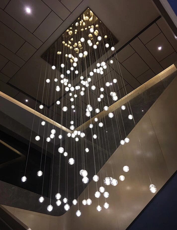 Felicity Spiral Multi-Light Crystal Bubble Chandelier - Image 5