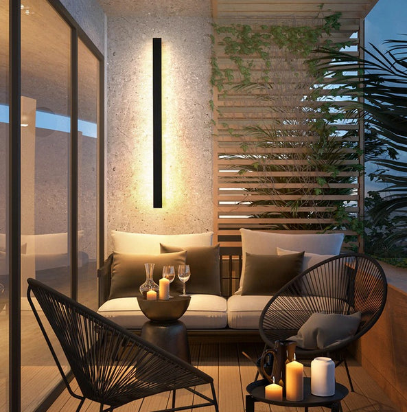 Lights of Scandinavia - Funkis - Funkis - IP65 Waterproof outdoor LED wall light.  Black frosted aluminum surface and bright powerful LED source.   Dimmable version comes with a remote control to adjust brightness and color temperature.