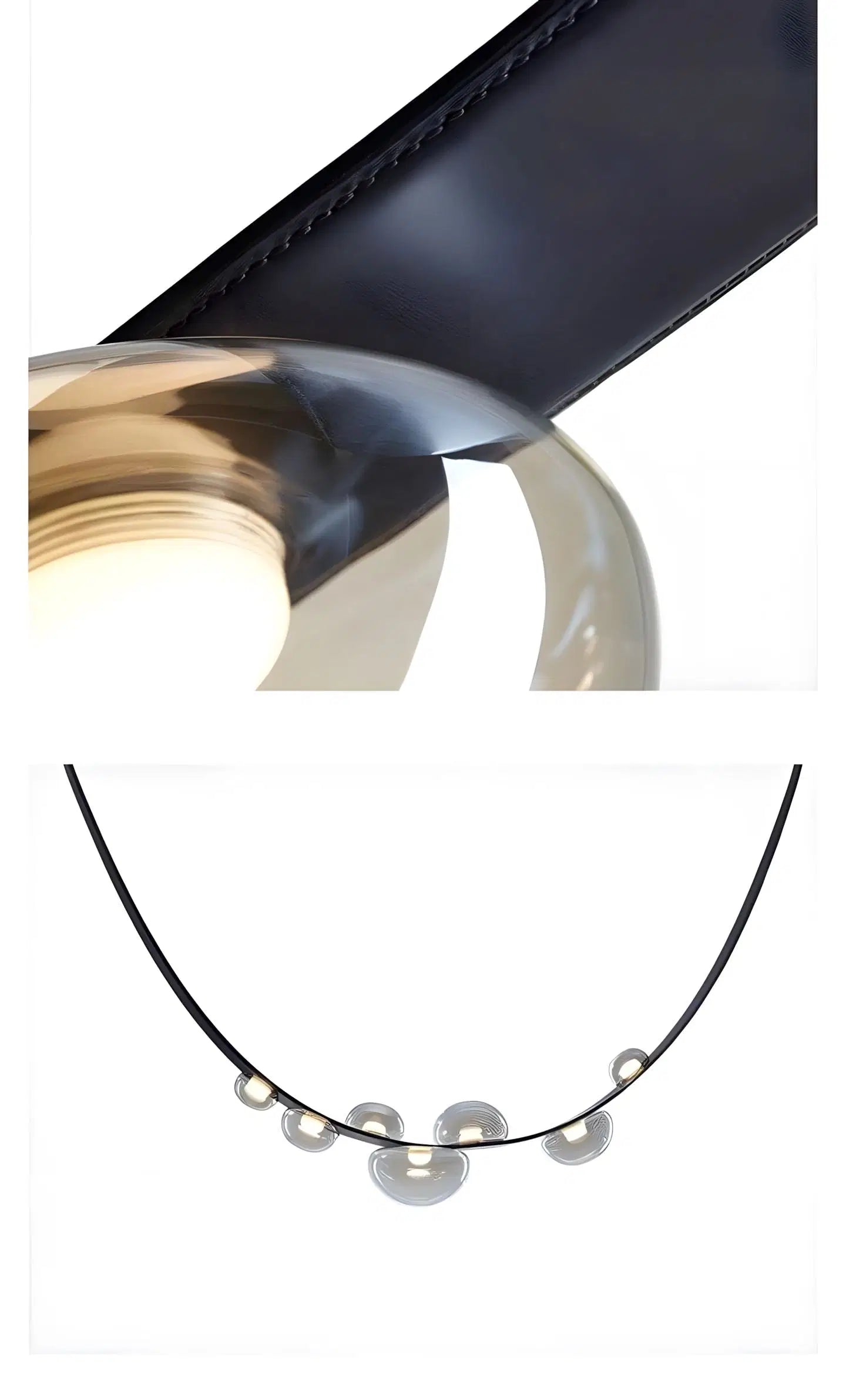 Girdle Modern Leather LED Pendant Lamp - Image 8