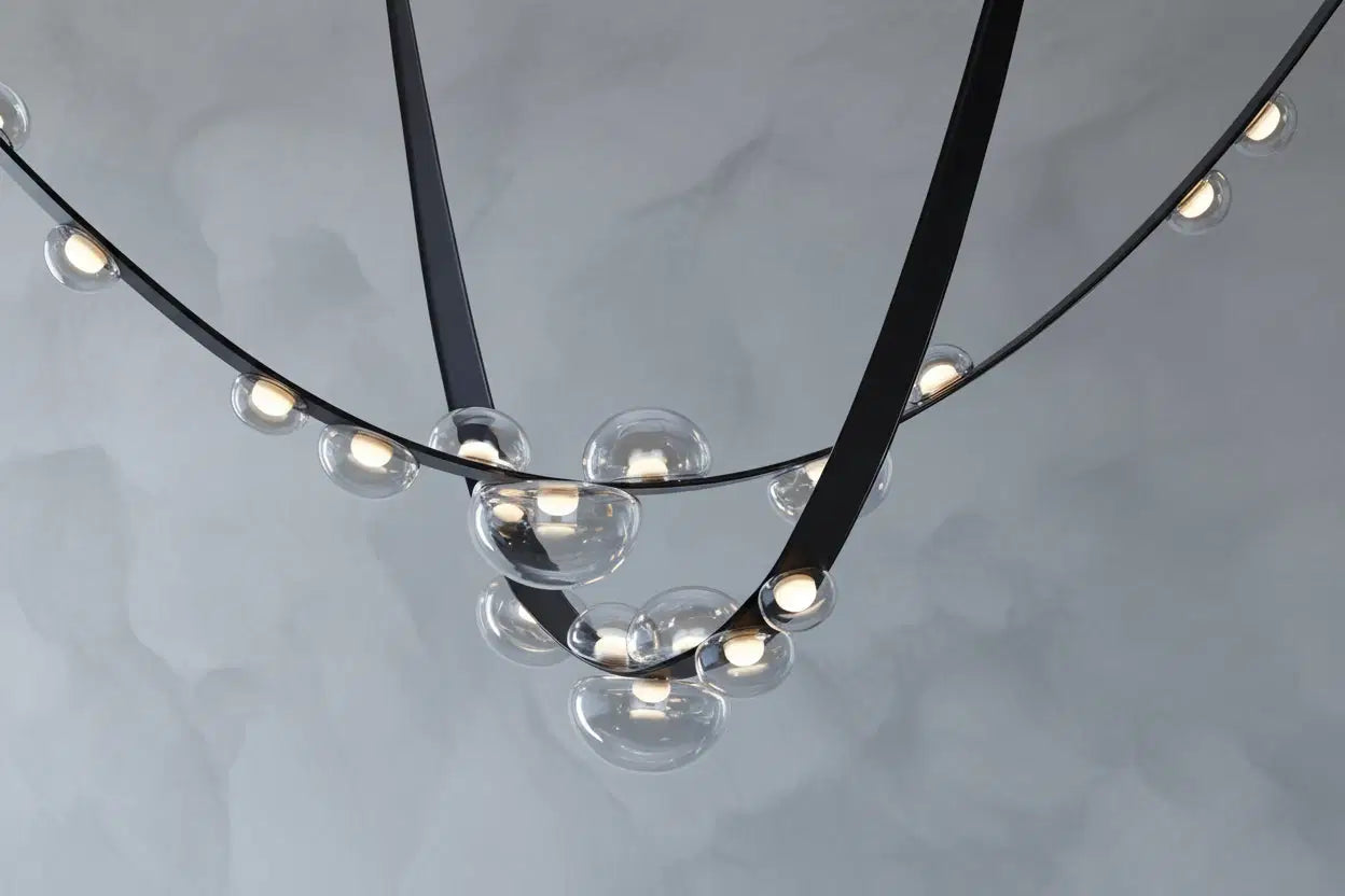 Girdle Modern Leather LED Pendant Lamp - Image 2