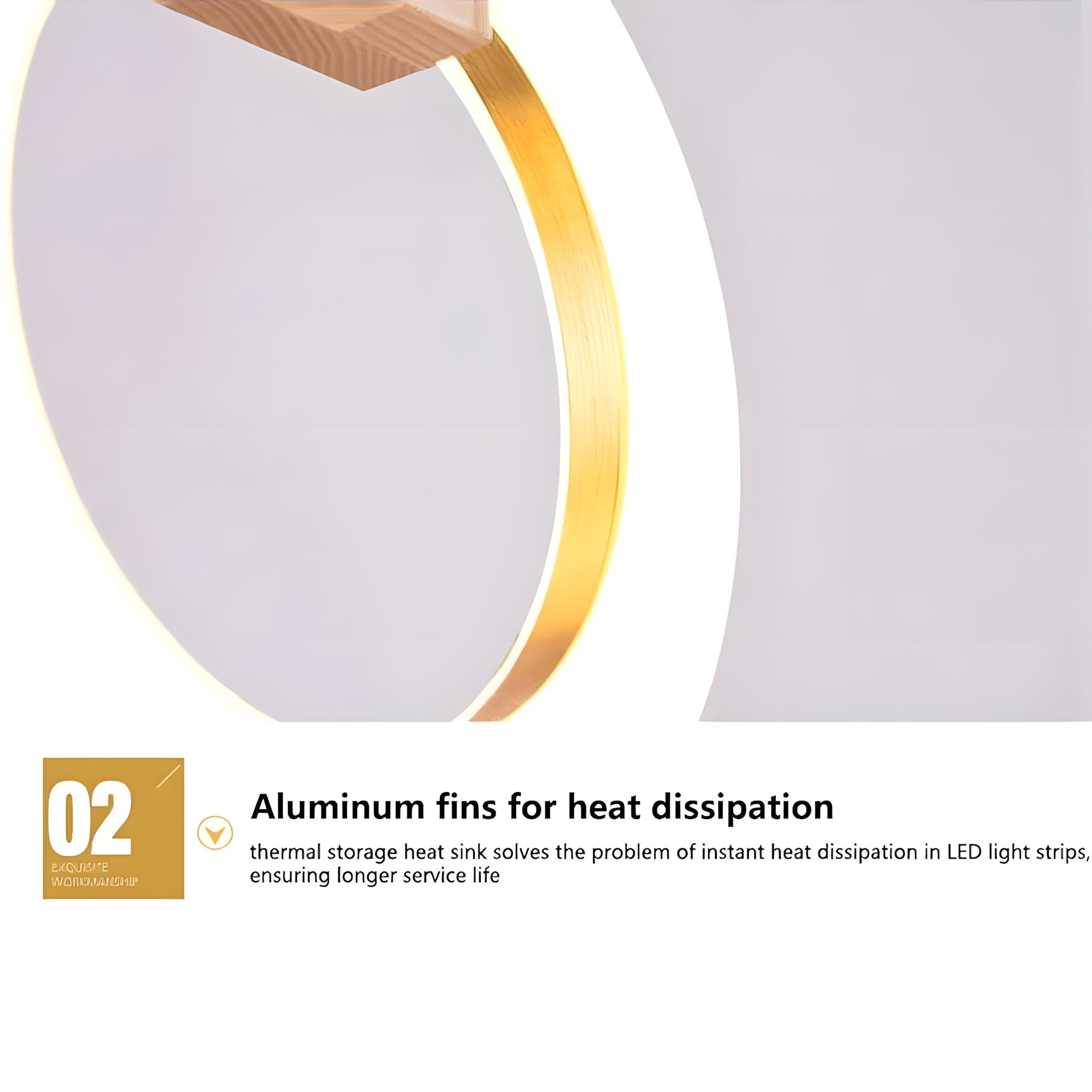 Halo Willow Wood Ring LED Chandelier - Image 15