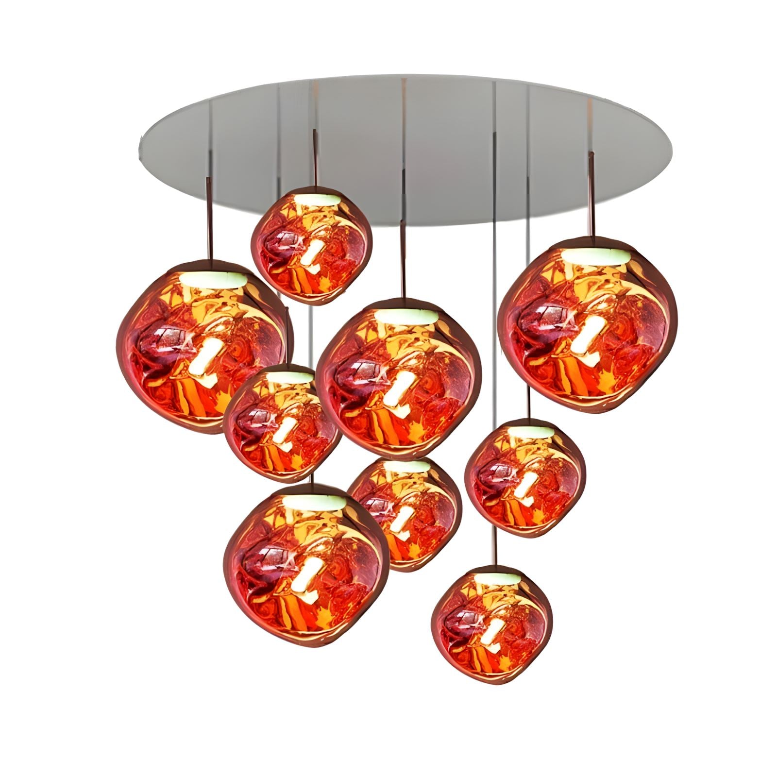 Lava Drops Minimalist Acrylic Pendant Light Chandelier - Image 12