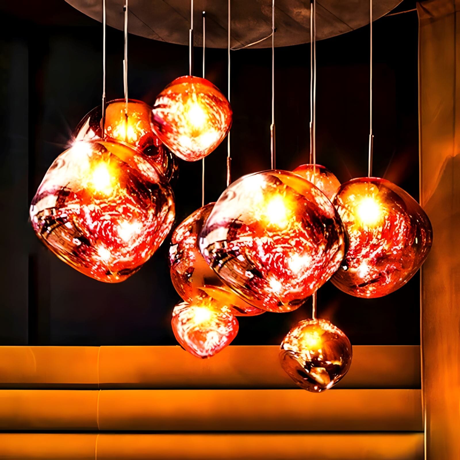 Lava Drops Minimalist Acrylic Pendant Light Chandelier - Image 5