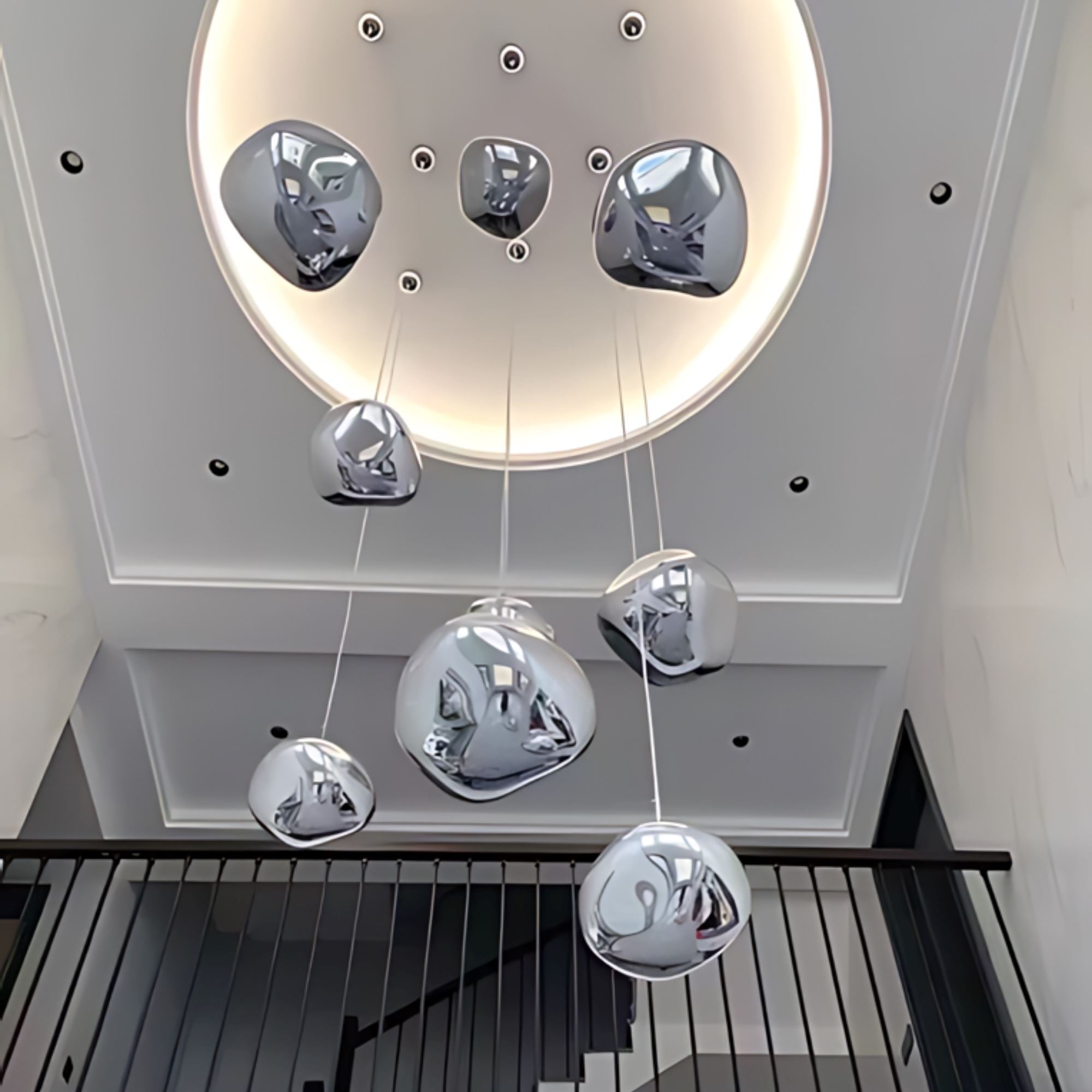 Lava Drops Minimalist Acrylic Pendant Light Chandelier - Image 8