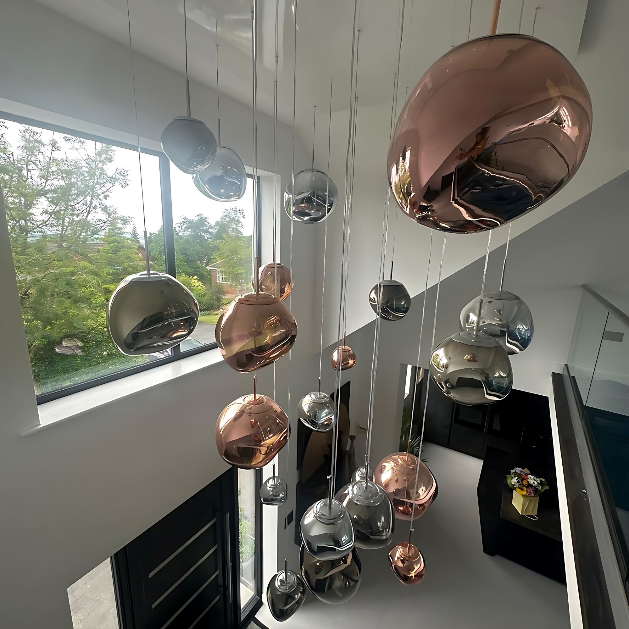 Lava Drops Minimalist Acrylic Pendant Light Chandelier - Image 10