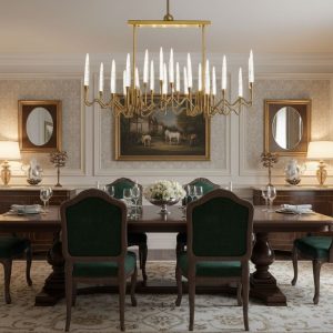 Loha Italian Candle LED Crystal Chandelier