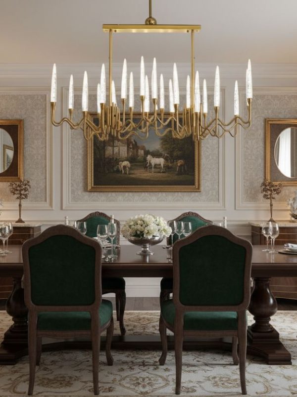 Loha Italian Candle LED Crystal Chandelier