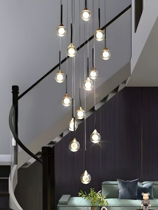 Loimata Nordic Staircase Crystal Chandelier