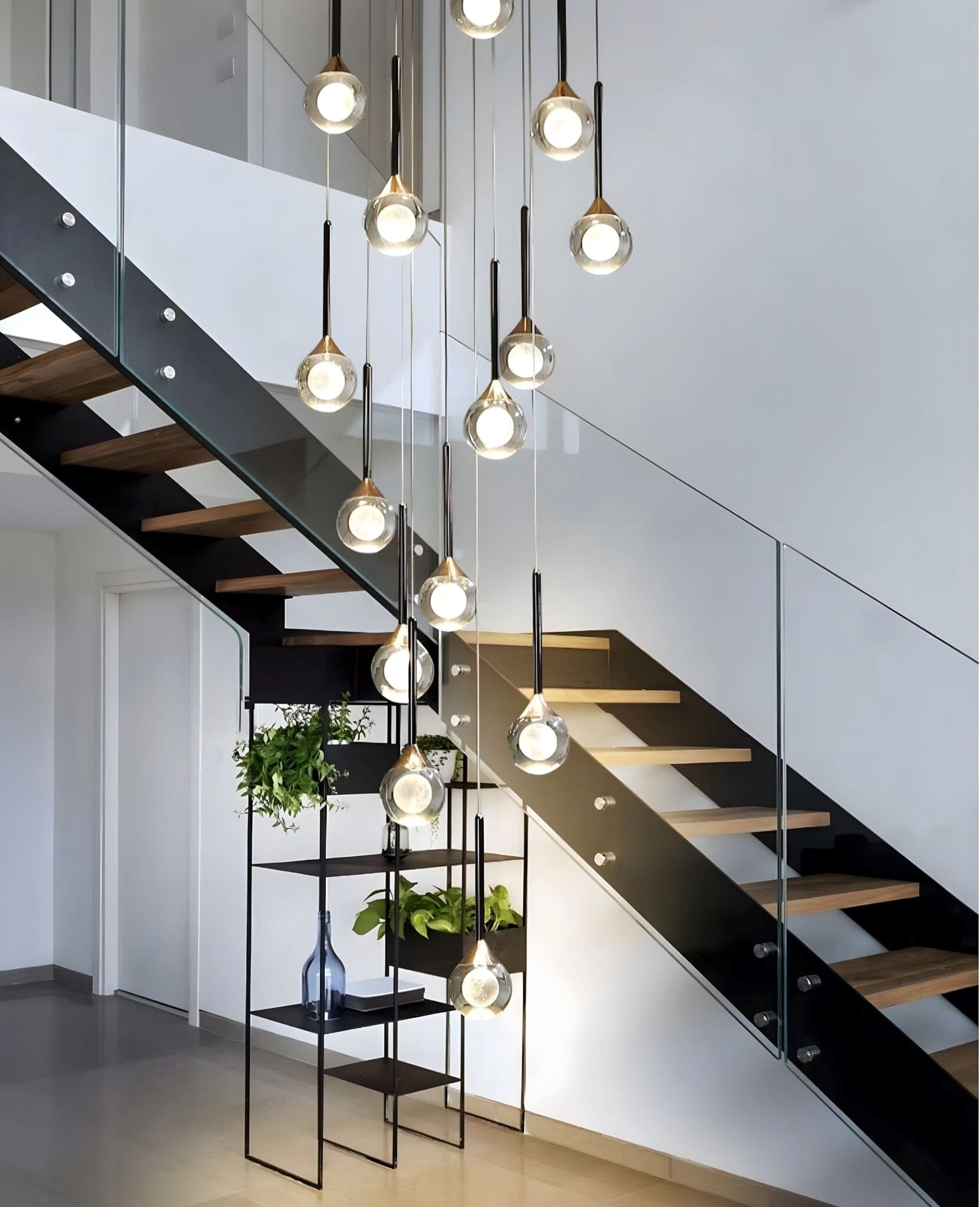 Loimata Nordic Staircase Crystal Chandelier - Image 7