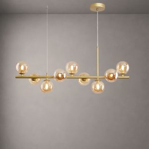 Lumara Modern Linear Globe LED Chandelier