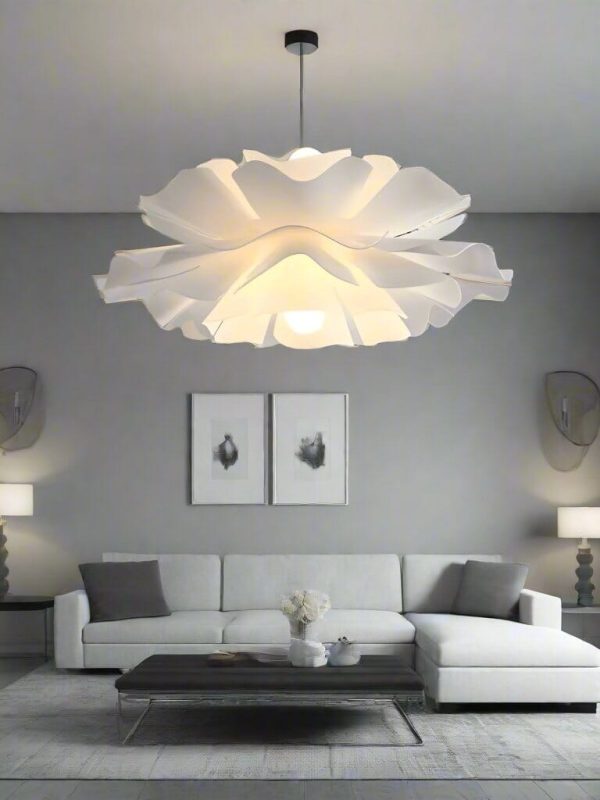 Rose Nordic Acrylic Flower LED Chandelier